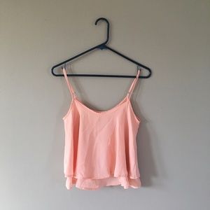 Chiffon pink tank